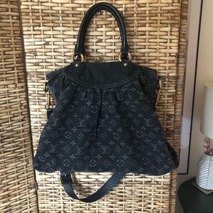 Louis Vuitton Neo Cabby Black Denim Bag
